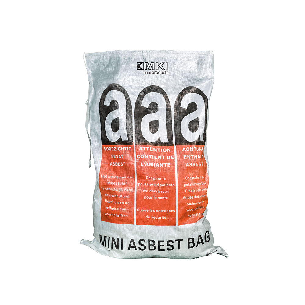 Bild 1 Mini-Asbest-Bags, 70x110 cm, mit PE-Inliner mit Warnaufdruck "Asbest" & Verschlussband