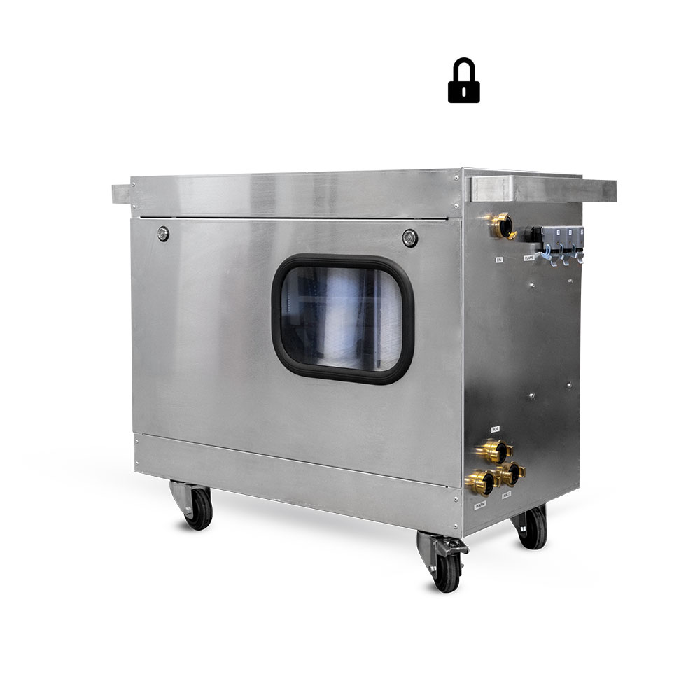 Bild 1 Warmwasserversorgung mit Zwangsverriegelung und Abwasserfiltration