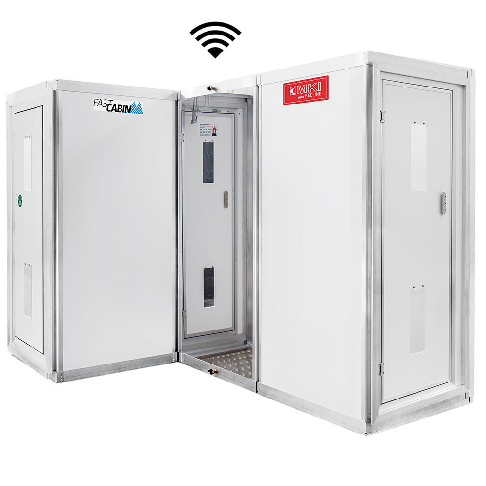 Bild 2 MKI REDLINE Personalschleuse 4 Kammer V2 Alu / Kunststoff mit automatischer Dusche