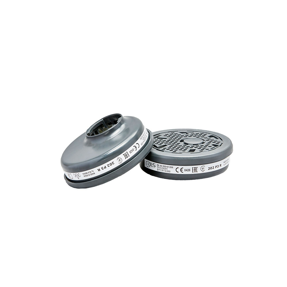 Bild 1 BLS 202-3 P3 R Rundfilter - mit b-lock Bajonettanschluss für Halbmasken BLS4000er,5600 & 700