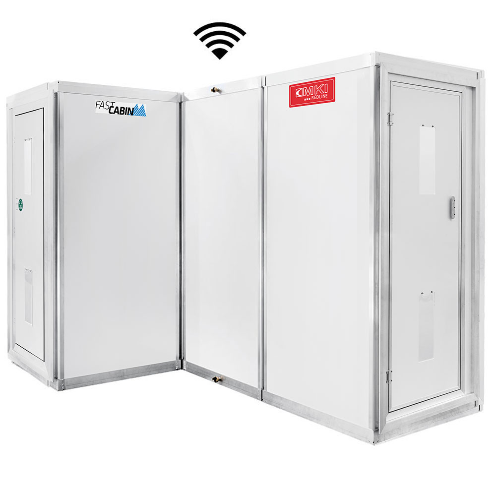 Bild 1 MKI REDLINE Personalschleuse 4 Kammer V2 Alu / Kunststoff mit automatischer Dusche